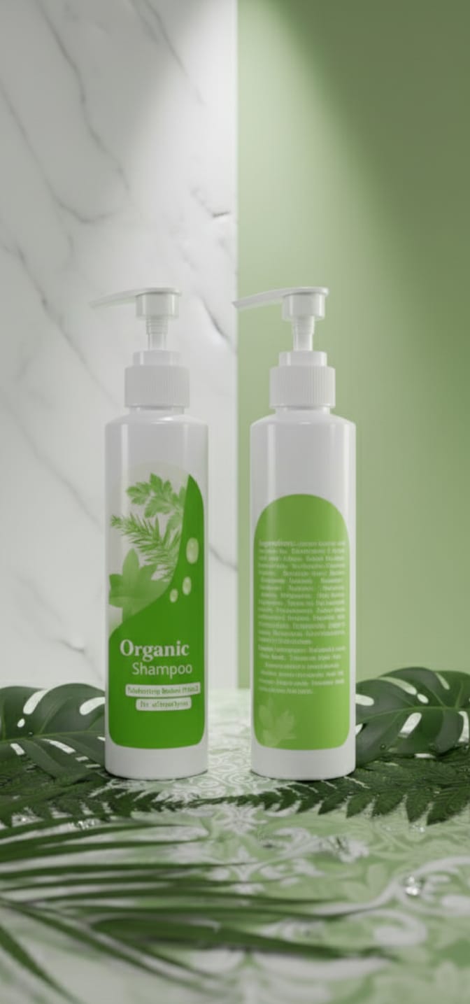 Organic Shampoo 100% Chemical free 2 in 1 Shampoo + Conditioner